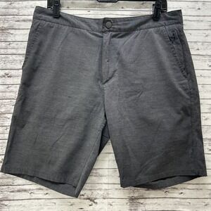 Johnnie O Dawn 2 Dusk Laguna Gray Performance Golf Shorts Mens Size 33x9" READ